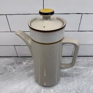 Vintage Sango Rainbow Capri 651 Stoneware Coffee Server EUC Japan 10.75"